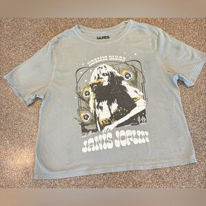 Janis Joplin Kozmic Blues Vintage Wash Graphic Tee Small